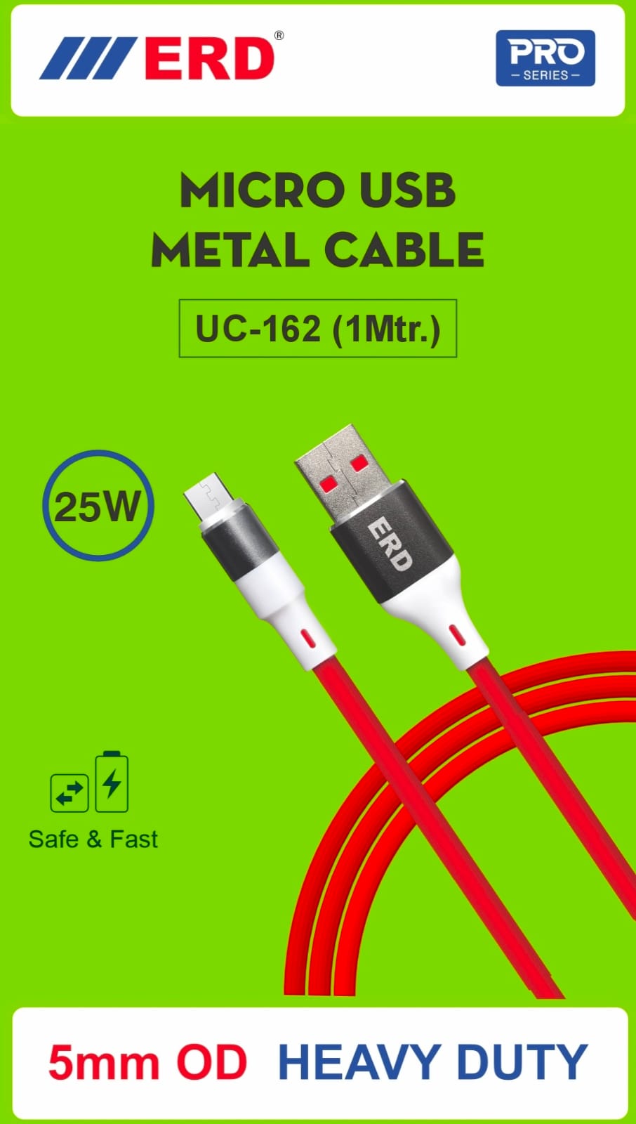 MICRO USB METAL DATA CABLE