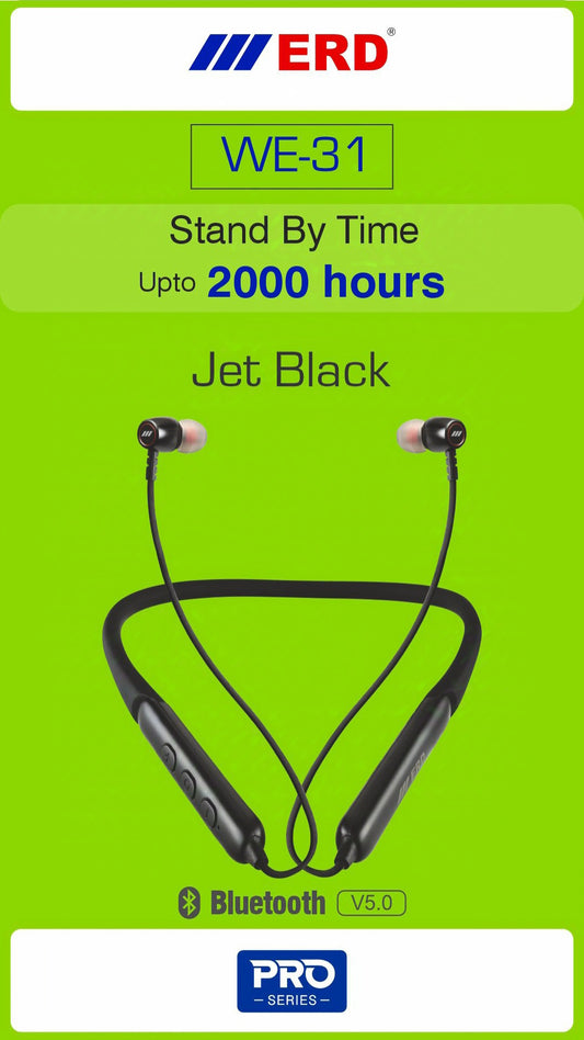 ERD WE-31 PRO Wireless Neckband – Best for Running & Gym, IPX5 Waterproof