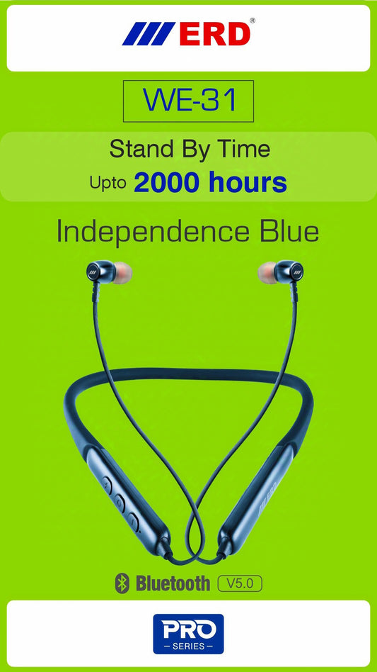 ERD WE-31 PRO Wireless Neckband – Best for Running & Gym, IPX5 Waterproof