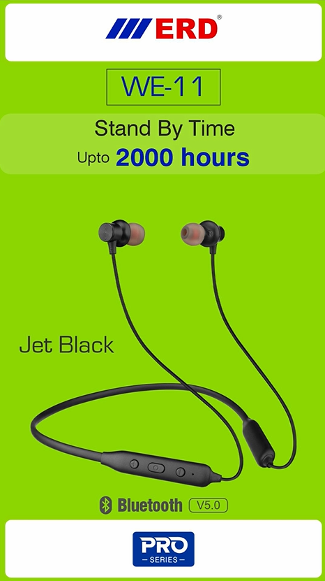 ERD WE-11 Pro Wireless Neckband Earphone Bluetooth  (True Wireless)