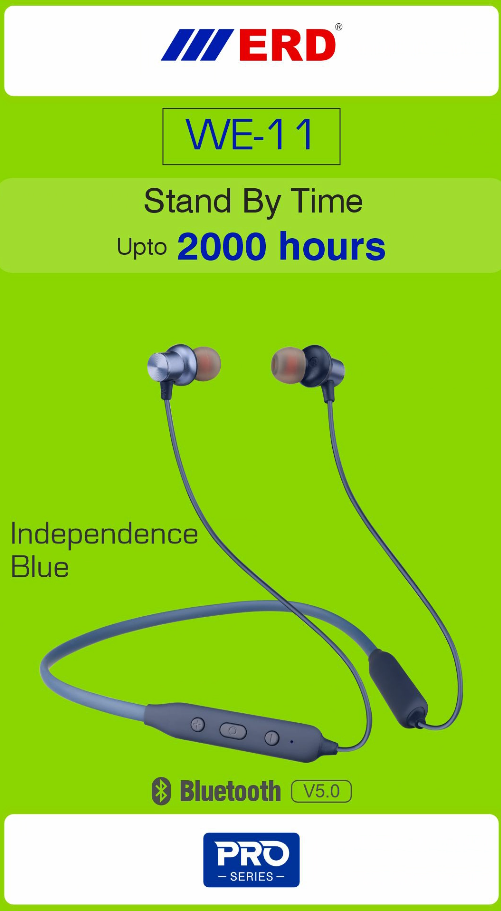 ERD WE-11 Pro Wireless Neckband Earphone Bluetooth  (True Wireless)